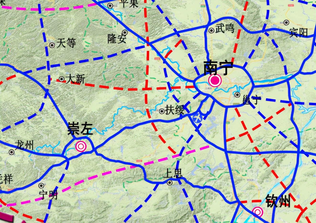 南宁地铁最新线路图，城市脉络地下的悄然延伸