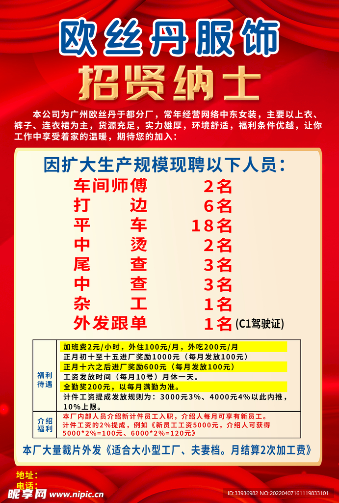 最新服装厂招聘信息大放送，求职者的福音，最新岗位一网打尽！